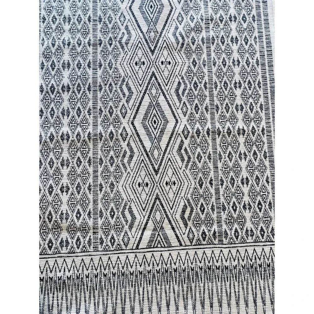 RUGGABLE Washable Runner 7' x 2.5' & Classic Rug Pad Pet Child Friendly Herdanza